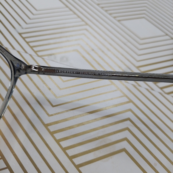 Bonlook eyeglass wide frame silver gray Louise Strom - Picture 7 of 7